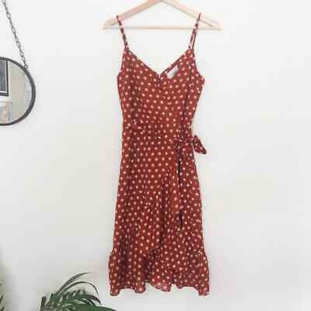 J.O.A. Ruffled Midi Wrap Dress - Picture 6 of 10